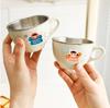 170ML Removable Double-layer Children Mug 304 Stainless Steel Drinking Cup With Handle Heat-resistant Mini Cute Milk Coffee Cup