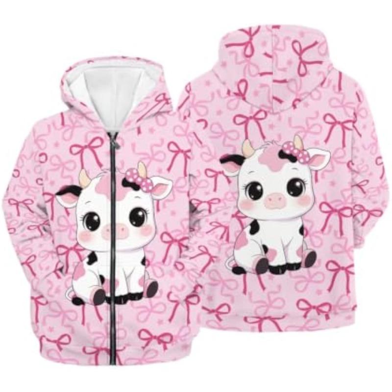 Women'S Zip Up Hoodie 3D Printed Hooded Sweatshirt Hoody Coat with Pocket