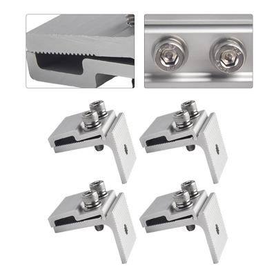 1/4pcs Solar Panel Support Clamp Bracket Photovoltaic Solar Power System Mounting Fixed Clamps PV Solar Module Fixings Holder