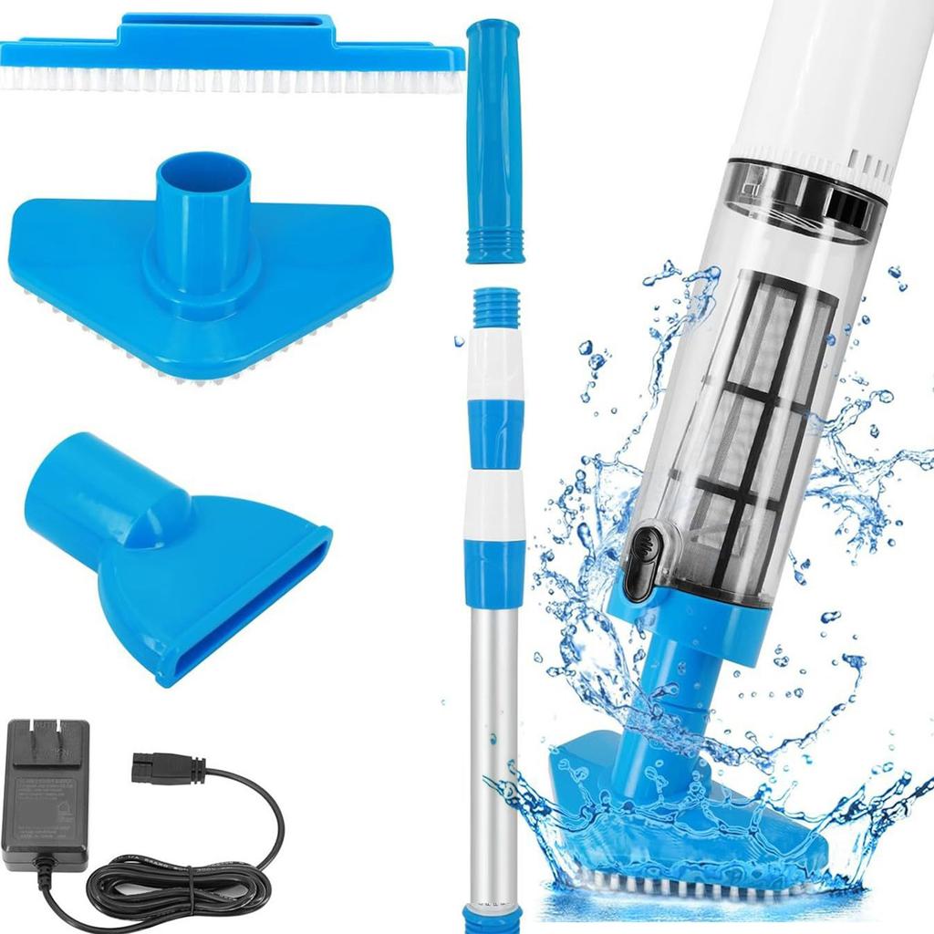 Wireless Rechargeable Pool Vacuum Cleaner Powerful Handheld Vacuum ABS Texture Pool Cleaning Machine for Cleaning Pool