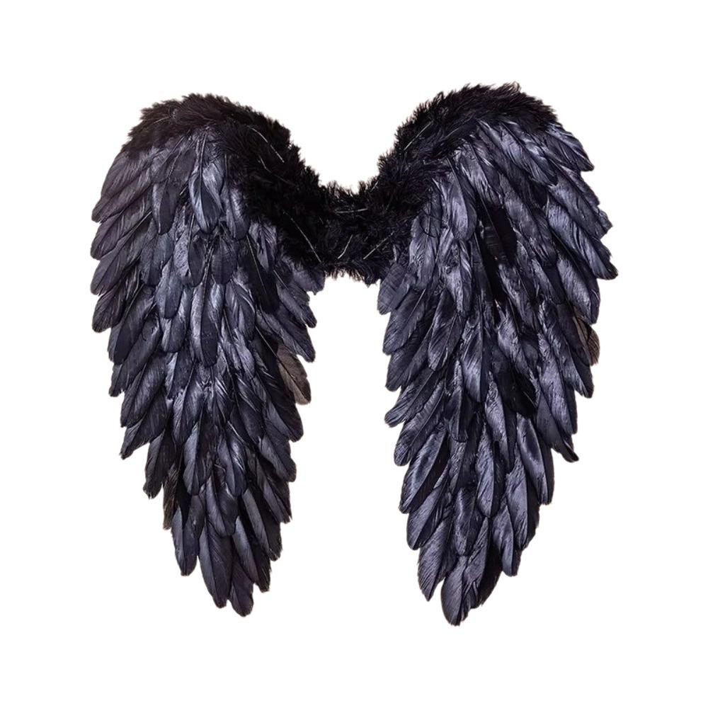 Large Devil Feather Wing Solid Color Halloween Wing Temperament Angel Feather Wing Children