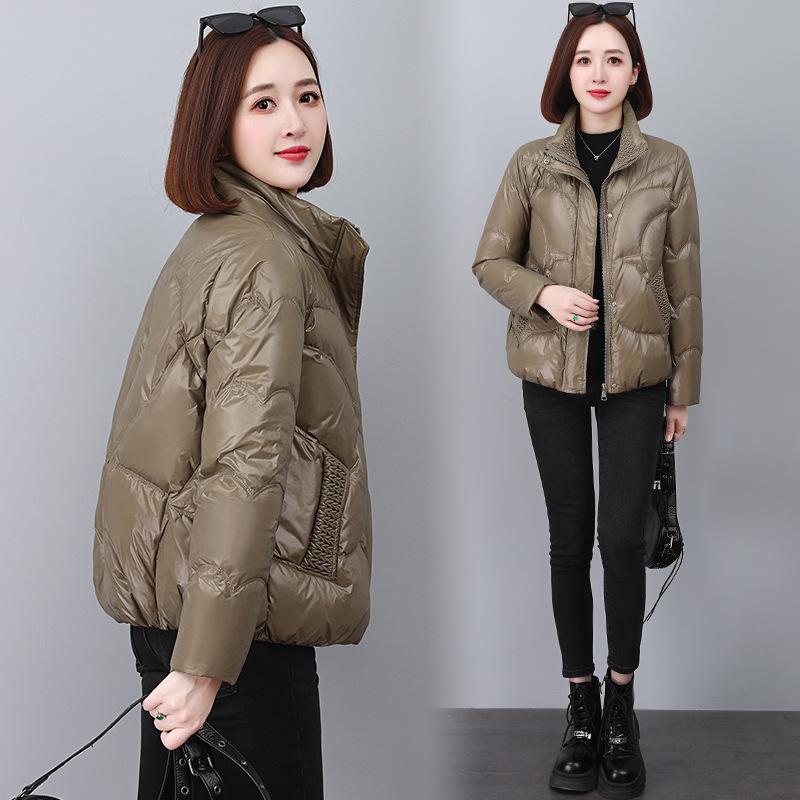 2024 Korean Style Women's Shiny Down Jacket - Winter Fashion Loose Fit, Thick Warm Coat for Mid-Aged Women