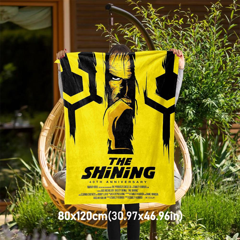 

1pc The Shining 40th AnniversaryOutdoor Flannel Blanket Soft Plush Decor for Picnics, camping,Bedroom, Playroom, or Lunch Breakn1231A 80x120cm(31x47inch)
