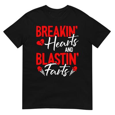 Herzen brechen und Fürze knallen Valentinstag Lustiges Vday T-Shirt
