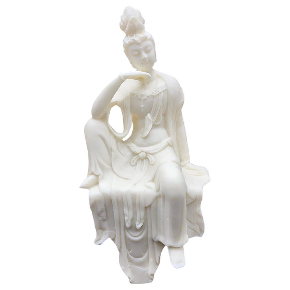 

Guanyin Buddha Statue Carved Nut Compassionate Goddess Living Room Office Meditation Feng Shui Decor Buddhist Sculpture Ornament China Mainland