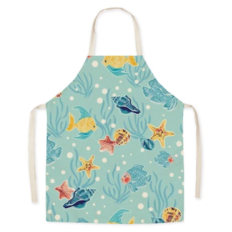 Apron Kids Apron Kitchen Household Item Animal Print Apron Adult Hair Apron 55-68cm Apron Custom Logo Kitchen Supplie