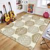 Modern Abstract Area Rug Retro Geometric Floor Mat Non Slip Washable Entryway Doormat Floormat for Living Bedroom Minimalist