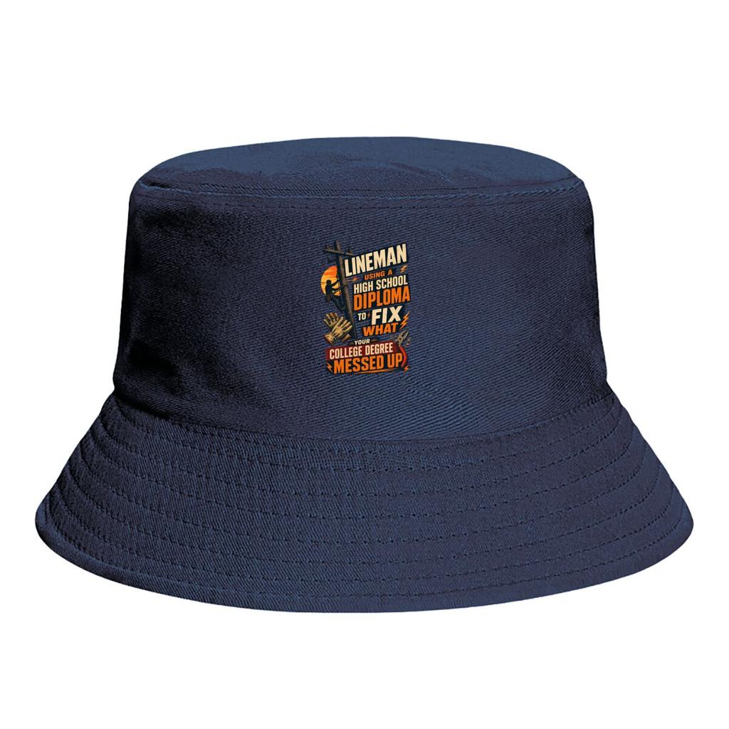 LineUnisex Diploma Career Humor Graphic FisherUnisex Hat Winter Cap