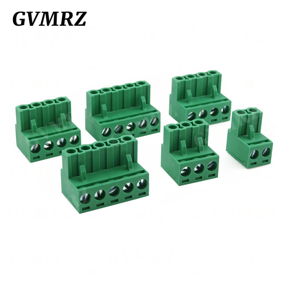 5PCS KF2EDG 2EDGK 5.08mm Terminal Block Female 5.08 PLUG-IN PCB Connector 2EDG PCB 2P 3P 4P 5P 6P 7P 8P 9P 10P 12P