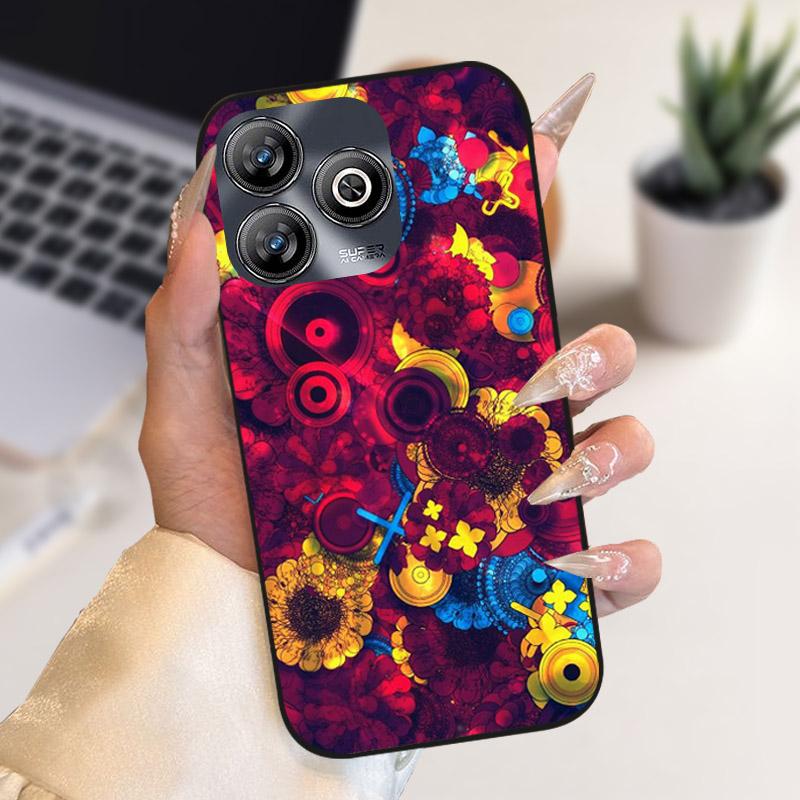 For ZTE Blade A75 4G Case Fashion Cool Animals Printed Silicone Soft TPU Phone Cover For ZTE Blade V60 Smart 4G Fundas V60Smart