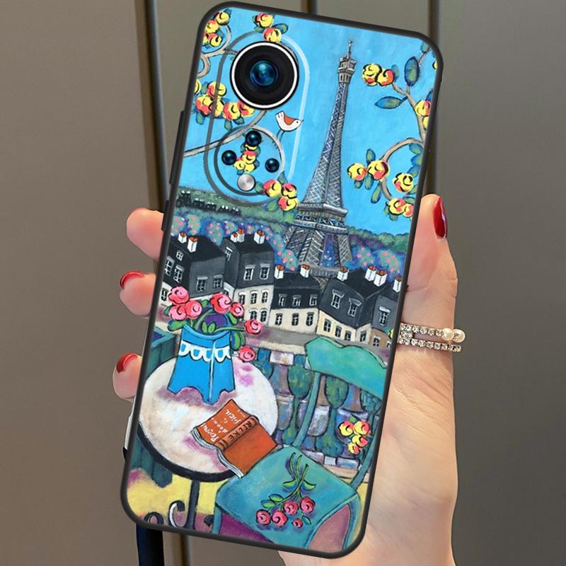 

Чехол Эйфелева башня Париж для Honor 50 Lite Чехол для Huawei P20 P30 P40 Pro Nova 9 5T P Smart 2021 8X 9X 10i Honor 50 Lite
