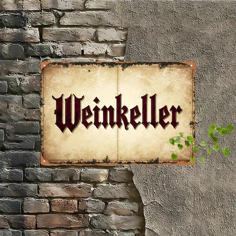 2D Flat Classic Retro Style Iron Wall Art Sign with Reinforced Durable Construction and Protective Coating