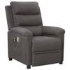 VidaXL Fauteuil électrique de massage Gris foncé Tissu 3098976