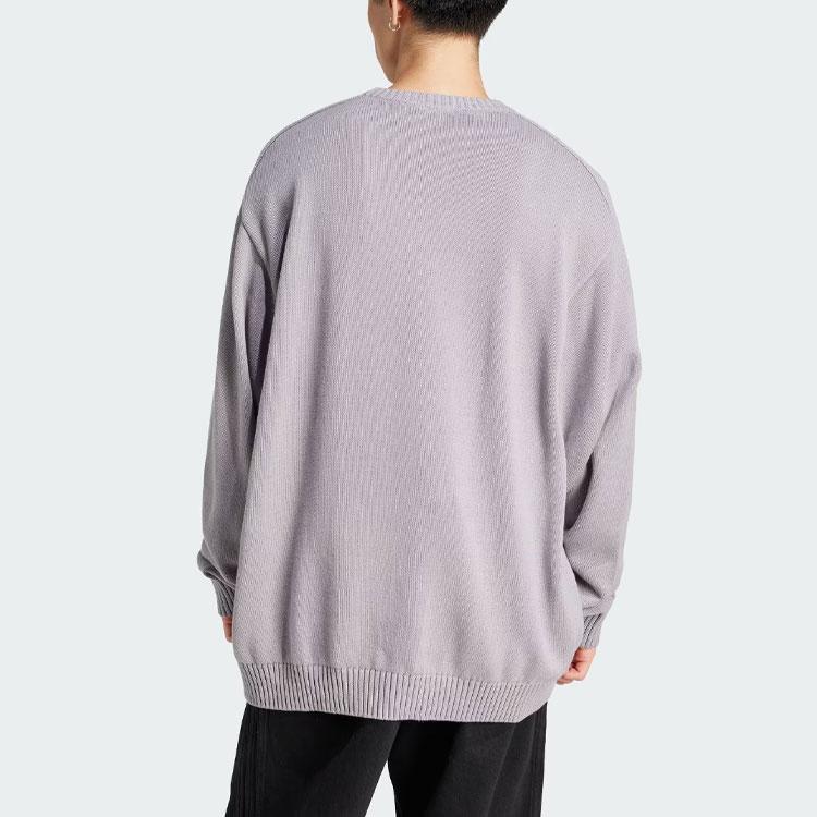 Adidas Originals Premium Knitted Sweatshirt Men Sweatshirt Aluminum-Gray IT7443