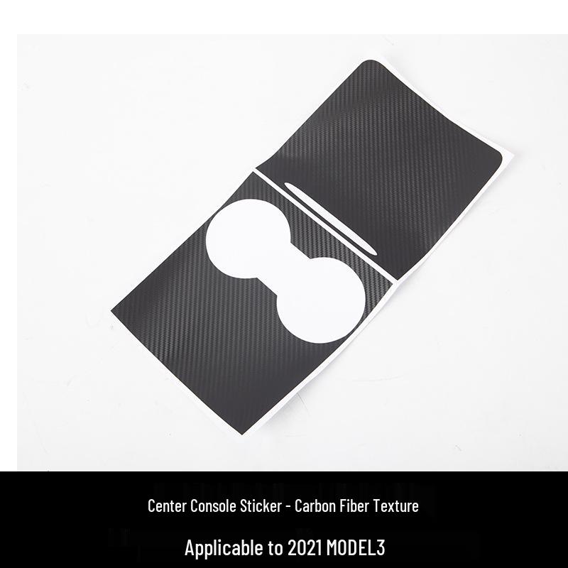 Tesla Model 3/Y Console Panel Sticker Wrap - Refresh Design