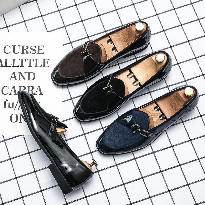 2024 Spring/Summer Men's Trendy Slip-On Leather Shoes - Low-Top, Stylish, Versatile for All Seasons