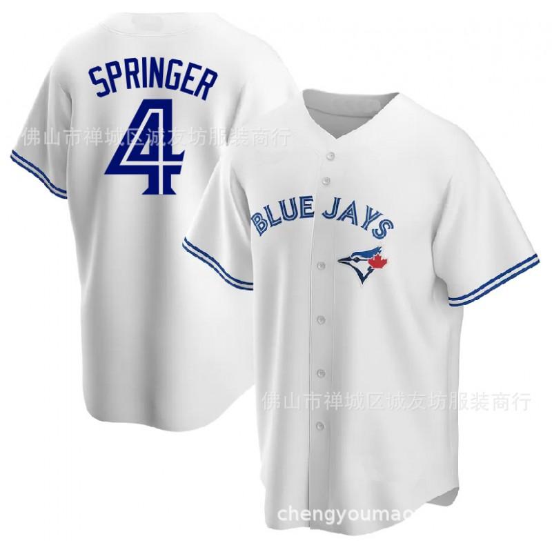 Toronto Blue Jays 4 George Springer Fan Baseball Jersey Unisex Sportswear Lightweight Performance Top