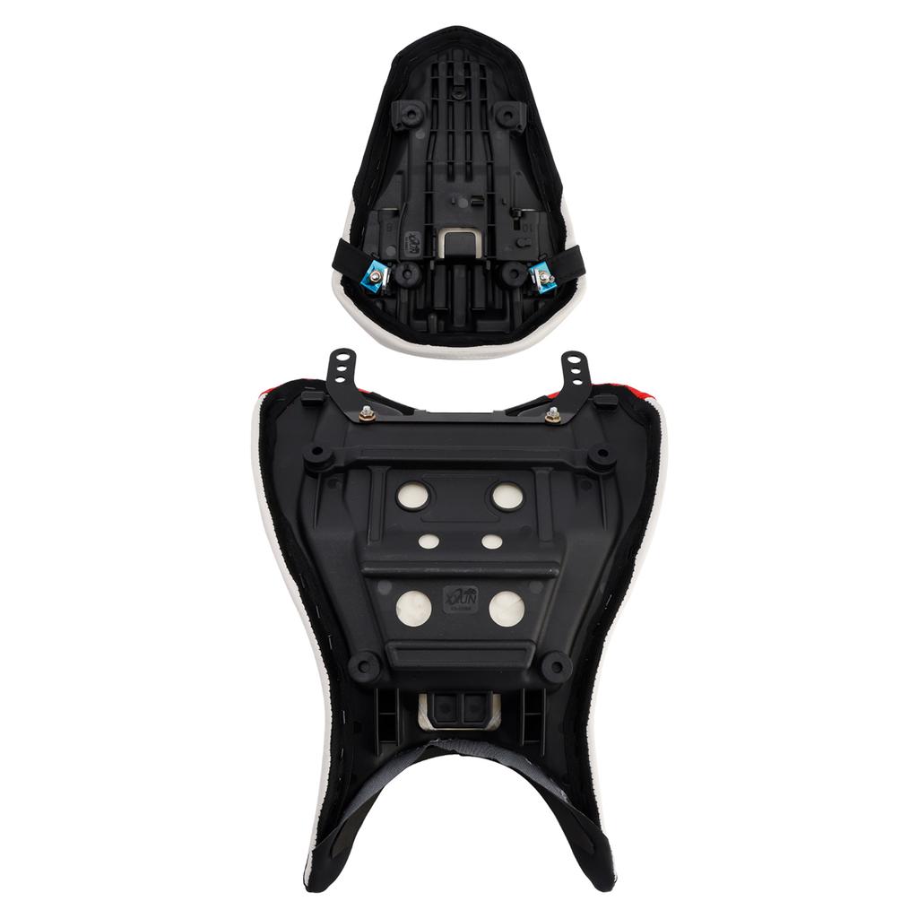Front&Rear Raider Passenger Cushion Kit White For Yamaha Yzf-R3 25- Mt-03 25-