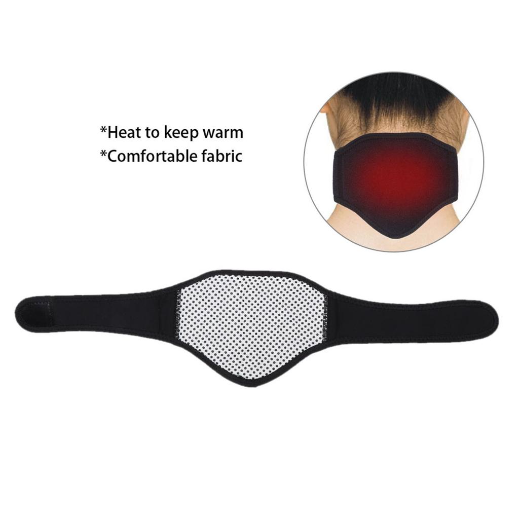 Neck Wrap Warm Keeping Neck Brace Protector Breathable Fabric Black for Men and Women
