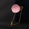 Pin Brooch Zinc Zinc Alloy Leaf Lapel Decoration Cloth Floral Badge Men Corsage Rose Collar Needle