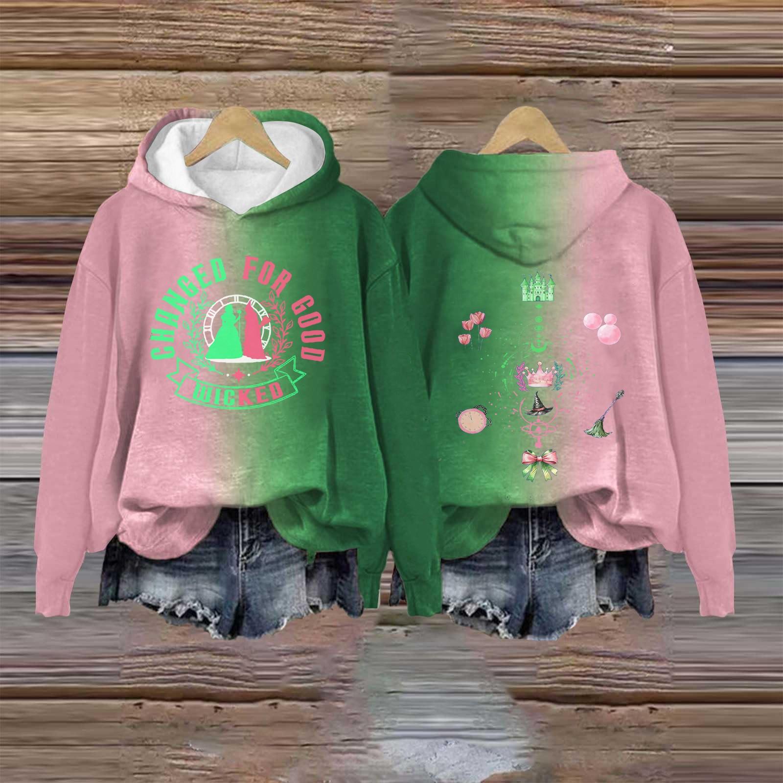 

Жіночий повсякденний пуловер з довгим рукавом і толстовка з принтом Bad Witch XL кавун червоний колір