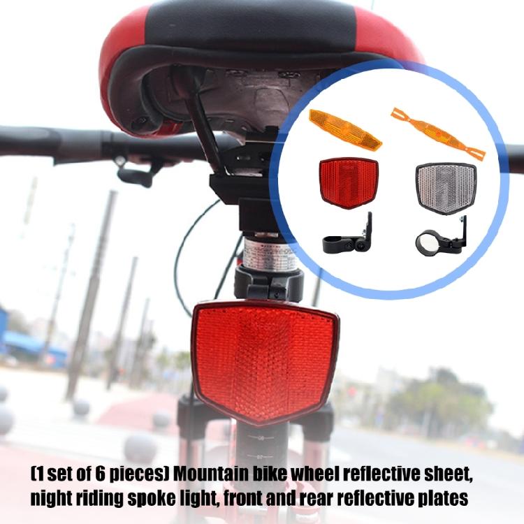 Bicycles Wheel Spokes Reflective Stickers Tube Light Warning Light Reflector Safety Bike Wheel Light for Cycling