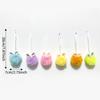 Easter Hanging Bunnies Ornaments Set of 12,Colorful Bunnies Ornament for Tree Decorations Easter Plush Rabbit Ornament
