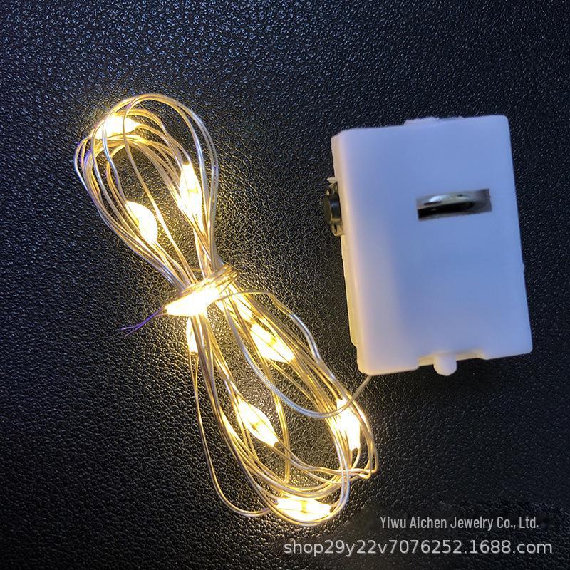 

1 м светодиодная гирлянда в виде цветка-звезды для украшения - многоцветная светящаяся полоса 1 meter, individual packaging теплый белый