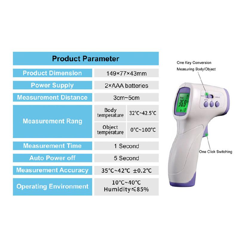 Non-Contact Body And Object Infrared Thermometer Is Specially Designed To Measure The Body And Object Temperature