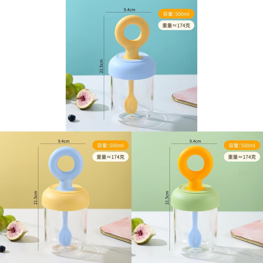 Portable Breakfast Cup With Lid And Spoon For Fruit Salad And Yogurt Enthusiasts