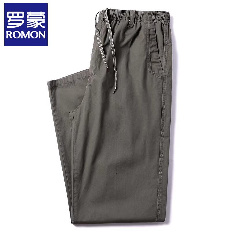 

Мужские хлопковые повседневные брюки большого размера свободного кроя с эластичным поясом L