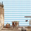 Harlequin Diamonds Wallpaper, White, Azure Background, for Living Room and Bedroom, 50x1000