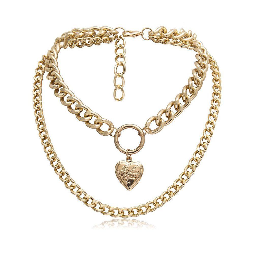 Punk Chunky Necklace Pendant Choker 