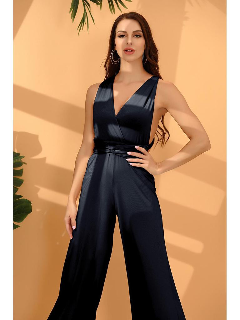 Women's Multi-Way Strap Crossover Bandage Jumpsuit - Sexy & Stylish OL Fashion