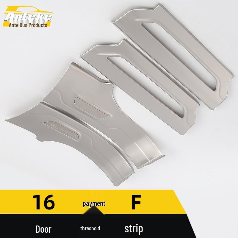 Jaguar 16 F Schweller & Stoßfänger Edelstahl Willkommenspedalstreifen Patch