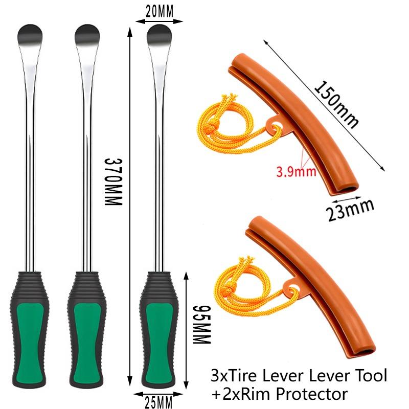 Professional Tire Lever Spoon Car Tire Spoons Tool Set Tire Repair Tools Rim Protector for Car Motorcycle Tire Changing Kit