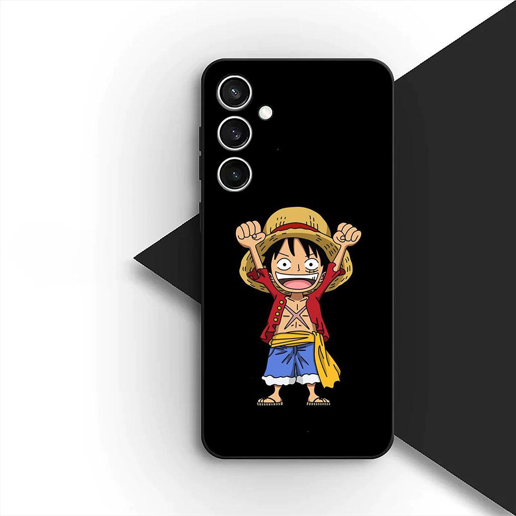 

for Samsung Galaxy A35 A36 A55 A26 A05 A06 A14 A50 A51 A53 A54 A12 A13 A23 Phone Cover Case Red Hair One Pieces Luffy Shanks Galaxy A05