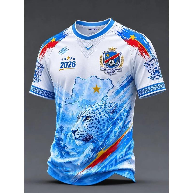 2026 Edition Argentine Fan Football Training T-Shirt - 3D Digital Printing - Comfortable and Breathable - Family Clothing