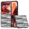 For Motorola Razr 60 Ultra 5G Case Leather+PC Phone Cover Plaid Texture
