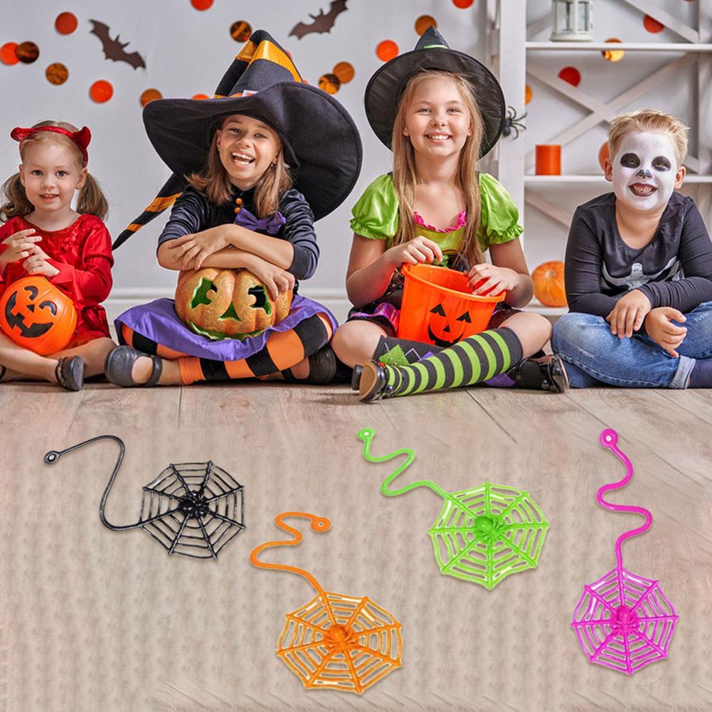 30pcs/bag Sticky Spider Web Creative Toy Party Favor Decorations, Kids Birthday Party School Prize Gifts Party Favors