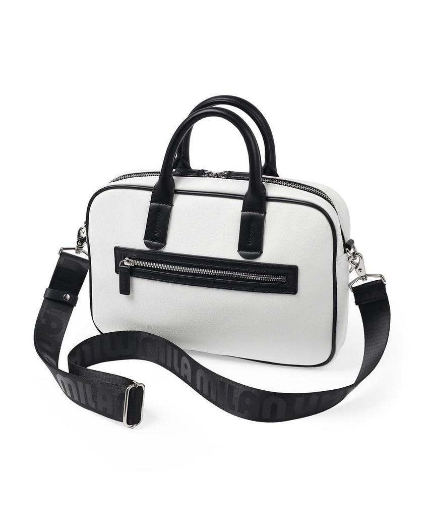 Mila Milan Pupurie Shoulder Bag with Handle [Mila Milan] Men's No.248512 (White)