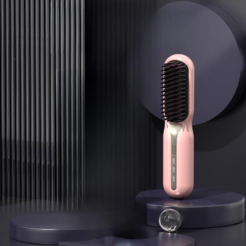 

Новый беспроводной выпрямитель для волос, перезаряжаемый, портативный выпрямитель для волос, артефакт для высокой макушки, выпрямитель-плойка с отрицательными ионами English 1500 mA