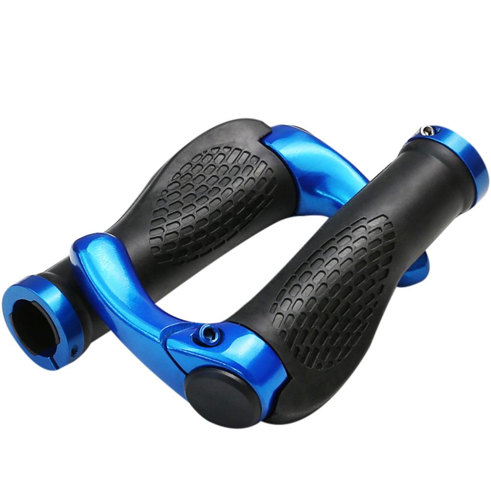 Bicycle Handlebar Grip Anti-Skid Lock-on Handle Cover Aluminum Alloy Rubber Grip Ergonomic Anti-Skid Lock-on Aluminum Alloy бордовый