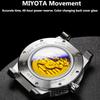 IW High Quality Watch Men Automatic Mechanical Watches MIYOTA Movement Waterproof Wristwatch Sapphire Glass Leather Strap Reloj