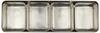 Murano Pressed Spice Stainless Made In AYK6203 Container, 4-Compartment, Long, 21-0 Steel, China,