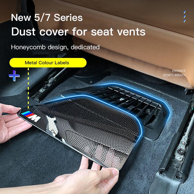 Car Seat Floor Air Conditioner Outlet Dust Protective Cover Sticker For BMW M E90 E60 F30 F10 E39 E36 F20 G30 G20 E87 E92 E91 X5 Pdzr82