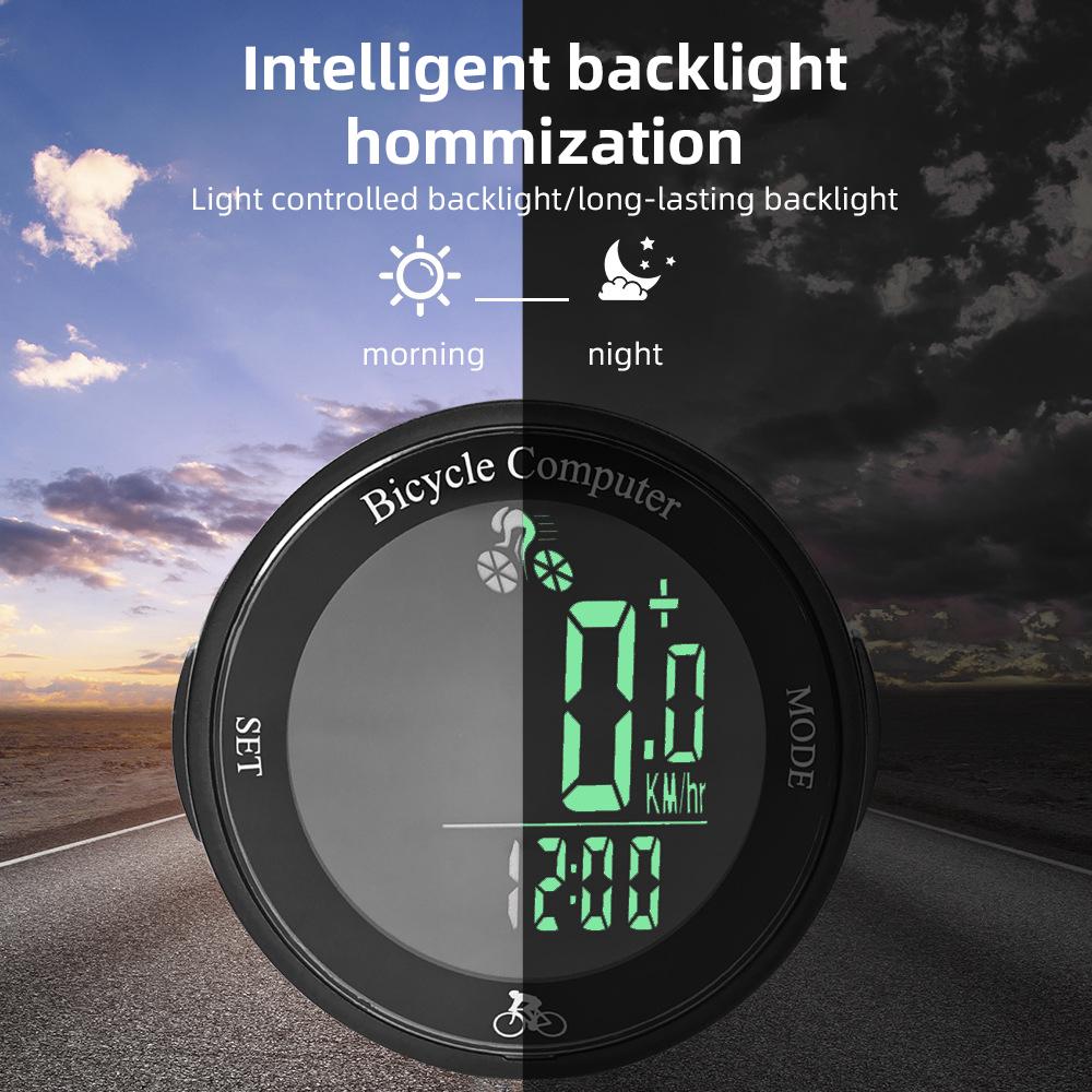 Wireless Bike Computer Waterproof Bicycle Odometer Multi Functional LCD Screen Cycling Mountain Bike Speed Meter