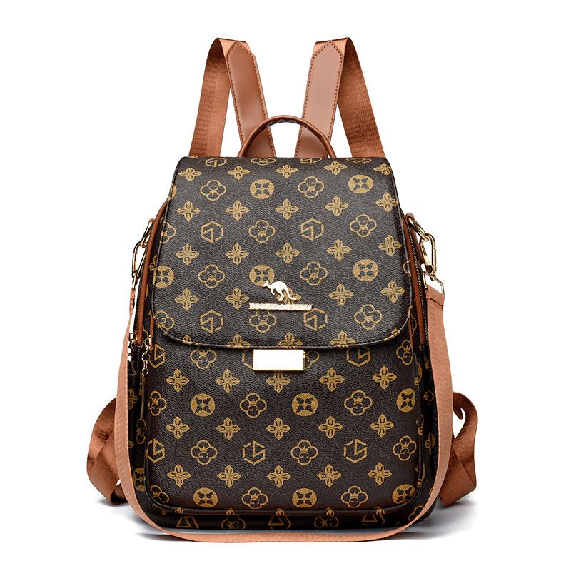 Schoolbag Retro Backpack Women's 1011 New Casual Multi-functional Travel Small Backpack Commuter Backpack