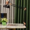 Metal Desk Lamp with Clamp Folding for Work Workbench Drafting Nail Manicure Black