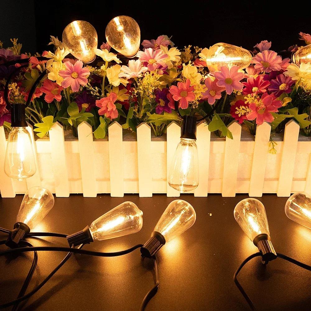 Garden Solar String Lights Led Remote Control Outdoor Lamps Waterproof Outdoor Solar Led Light For Party Camping Tent Decoration